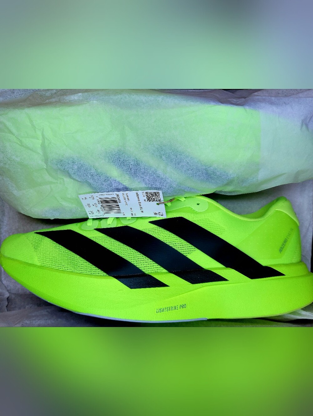 Adidas Adizero Evo SL Lucid Running Shoes Sz 14 Men NIB